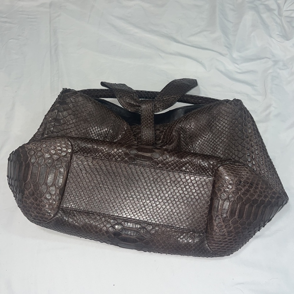 Byron New York Genuine Python Large Hobo Bag - image 5